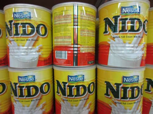 Arabic and English Text nestle Nido Milk